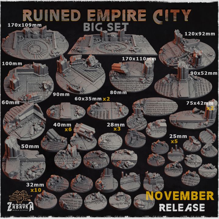 Ruined Empire Base Toppers