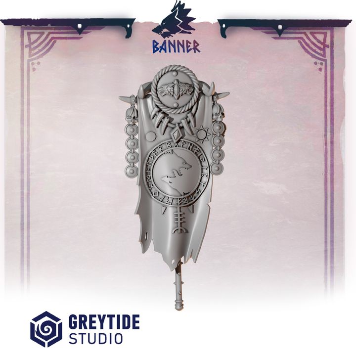 Primal Hounds - Primaris Conversion - Fenrir's Balance - Battle Standard