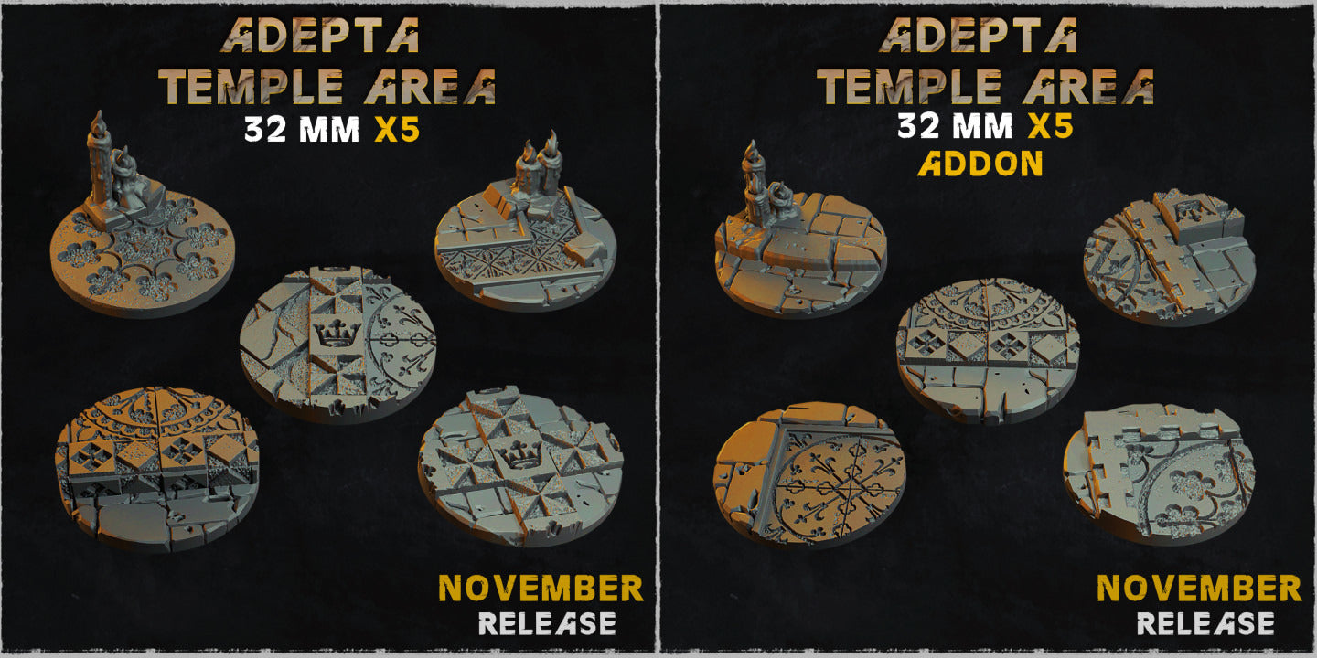 Adepta Temple Base Toppers