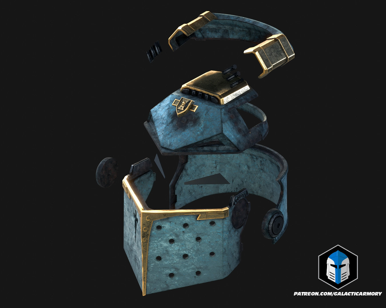 Full-Scale Loyalist Space Marine Helmets