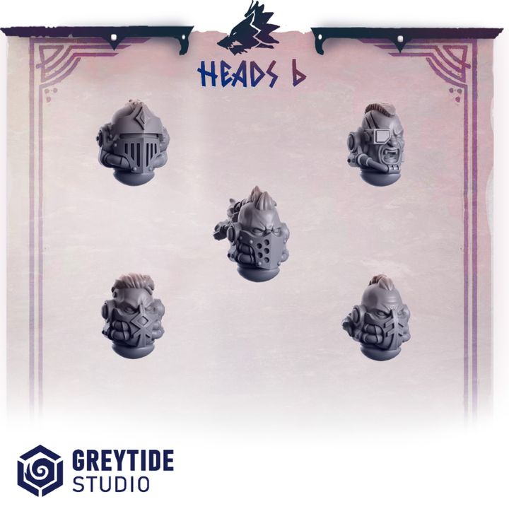 Greytide studio heads 6
