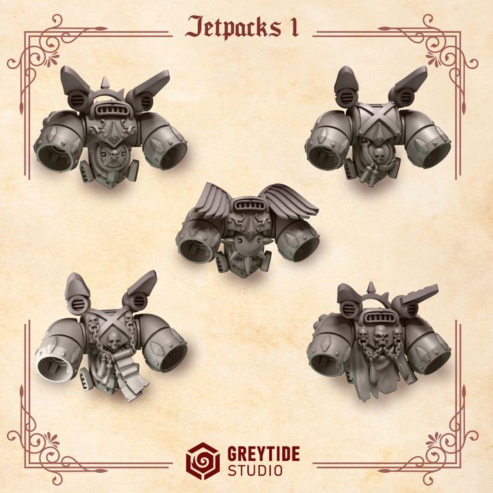 Crimson Lords - Space Marine Primaris Conversion - Jump packs