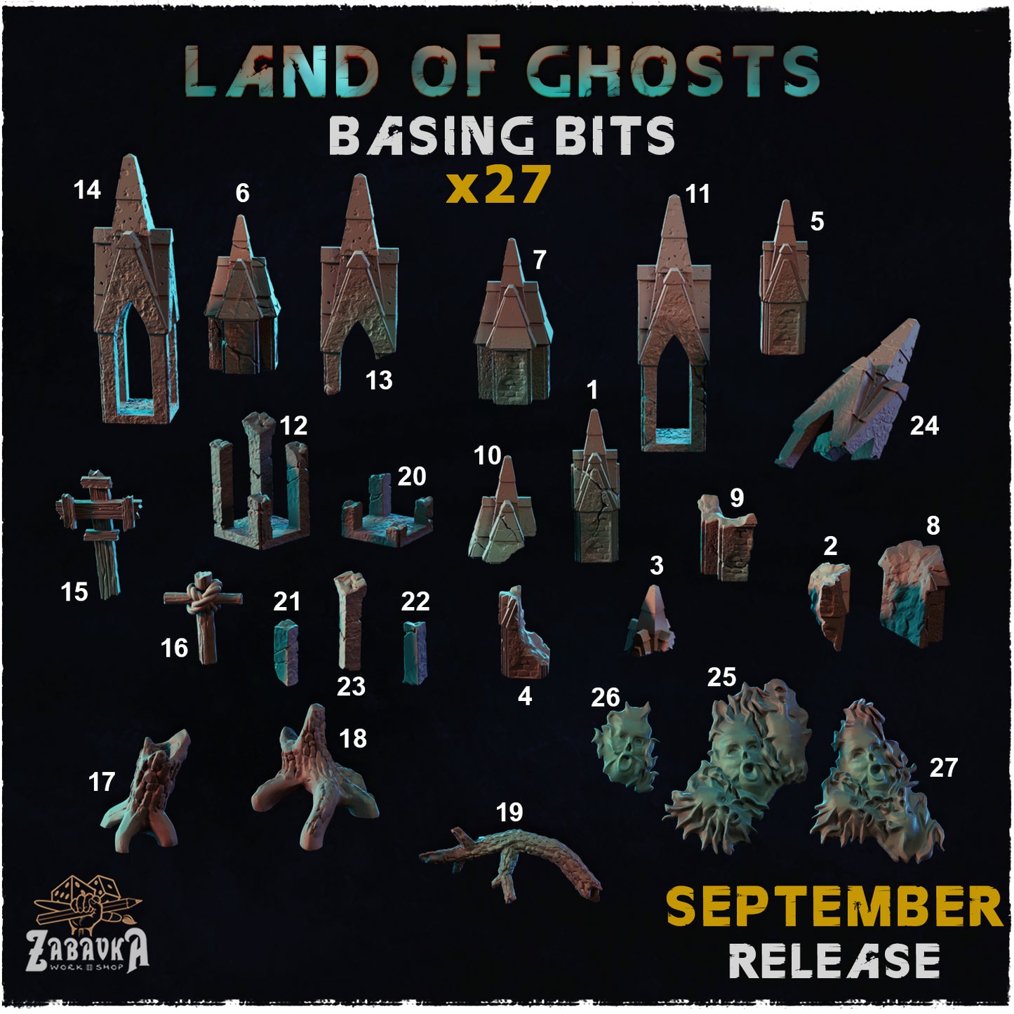 Land of Ghosts Basing Bits