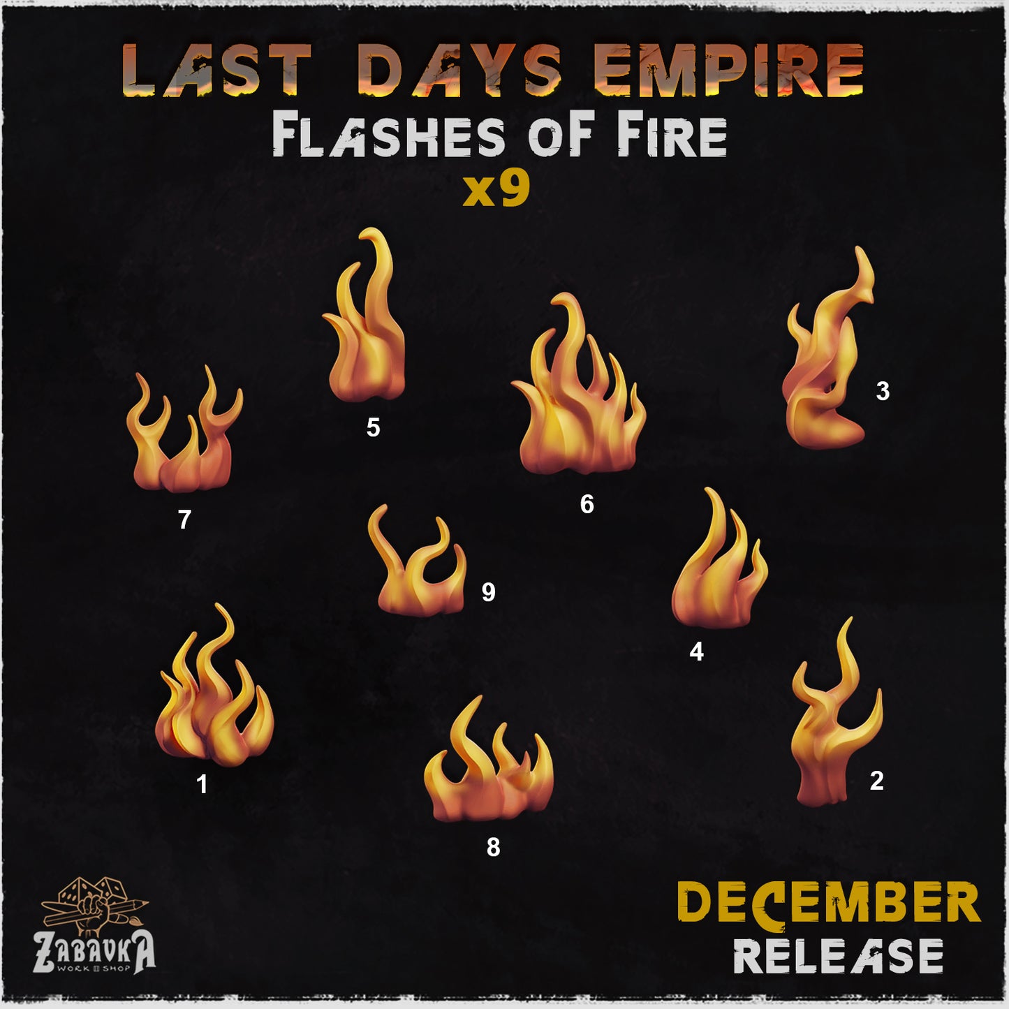 Lava and Fire: Flashes of Fire Basing Bits