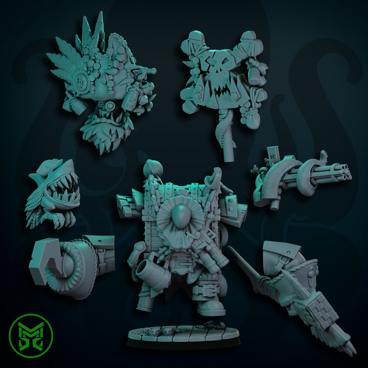 Pirate Orcs - Pirate Boss - In Mega Armour