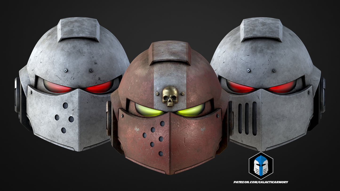 Full-Scale Loyalist Space Marine Helmets