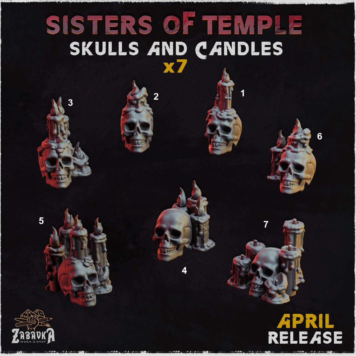Skulls with Candles