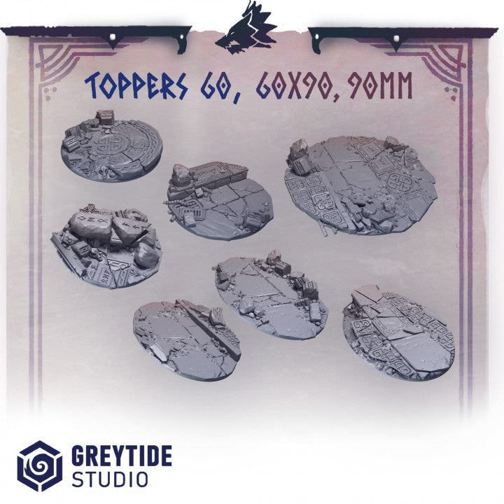 Greytide studio toppers 60, 60x90, 90mm