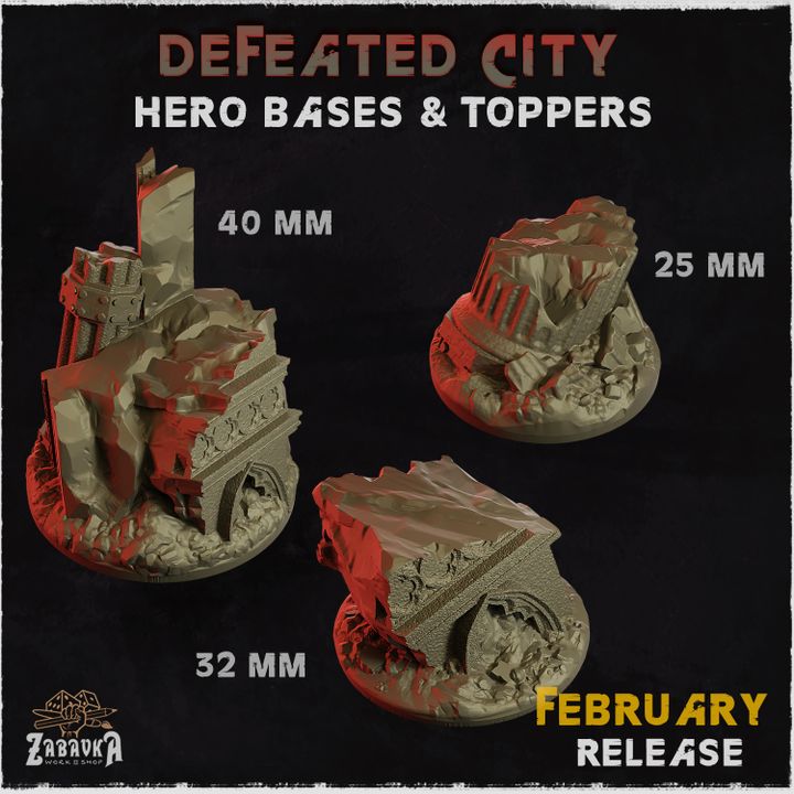 Defeated City Base Toppers