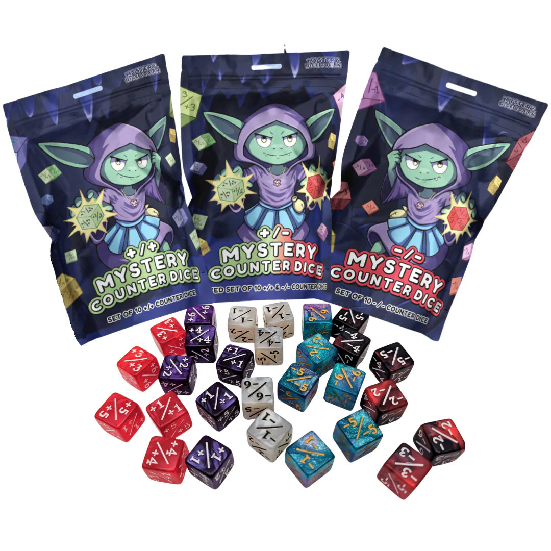 Mystery Dice Goblin - Mystery Dice Set - Counter dice +/-