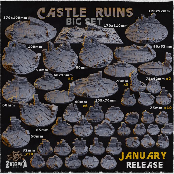 Castle Ruins Basing Topper – Kinross Tabletop