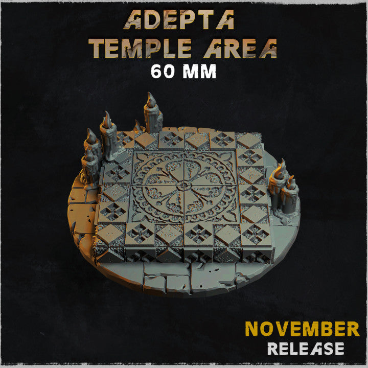 Temple Bases Round 90mm (x1) - Wargame Spirit Temple Bases Round 90mm (x1) - Wargame Spirit