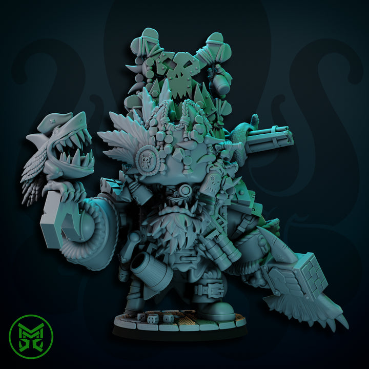 Pirate Orcs - Pirate Boss - In Mega Armour