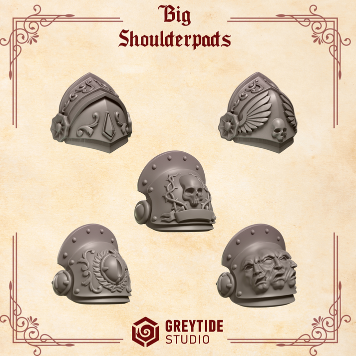Crimson Lords - Primaris Conversion - Terminator Shoulder Pads ...